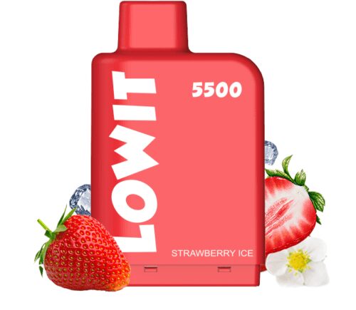 ELF BAR / Картридж Elf Bar Lowit Strawberry Ice (5500 затяжек, 20 мг, 12 мл) в ХукаГиперМаркете Т24