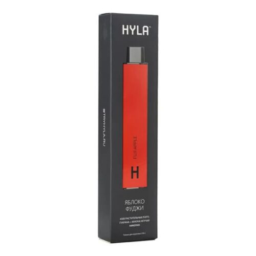 Hyla / Электронная сигарета Hyla Fuji Apple (4500 затяжек, без никотина, одноразовая) в ХукаГиперМаркете Т24