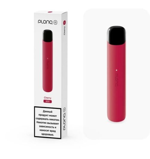 Plonq / Электронная сигарета Plonq Alpha Cherry (600 затяжек, 20мг, одноразовая) в ХукаГиперМаркете Т24