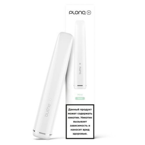 Plonq / Электронная сигарета Plonq Plus Mint (1500 затяжек, одноразовая) в ХукаГиперМаркете Т24