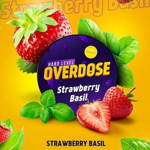 Overdose / Табак Overdose Strawberry Basil, 100г [M] в ХукаГиперМаркете Т24