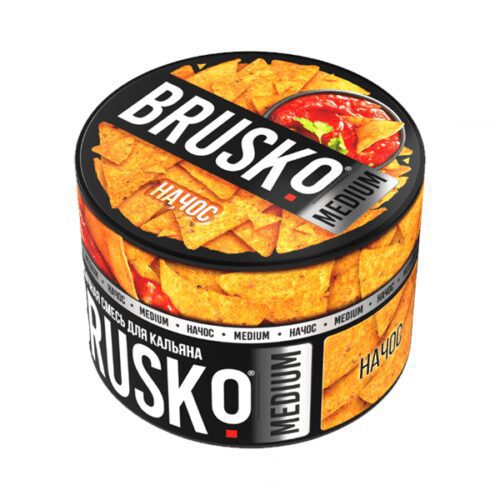 Brusko / Бестабачная смесь Brusko Medium Начос, 50г в ХукаГиперМаркете Т24