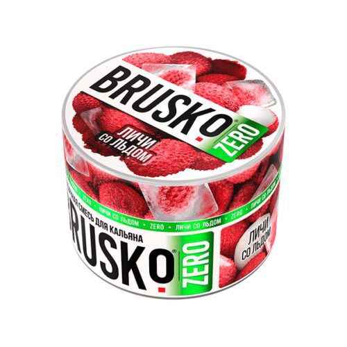 Brusko / Бестабачная смесь Brusko Zero Личи со льдом, 50г в ХукаГиперМаркете Т24