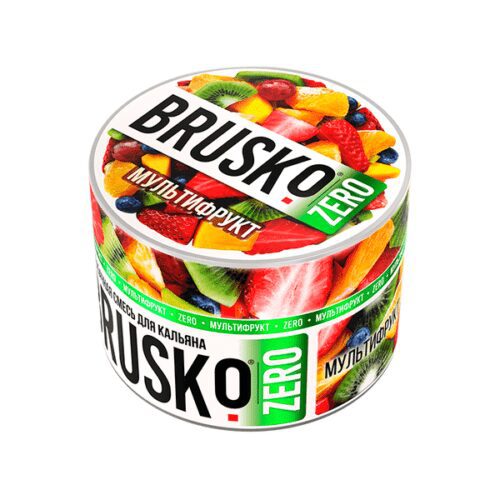 Brusko / Бестабачная смесь Brusko Zero Мультифрукт, 50г в ХукаГиперМаркете Т24