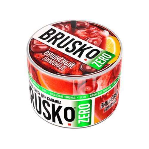 Brusko / Бестабачная смесь Brusko Zero Вишнёвый лимонад, 50г в ХукаГиперМаркете Т24