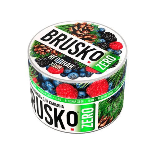 Brusko / Бестабачная смесь Brusko Zero Ягодная хвоя, 50г в ХукаГиперМаркете Т24