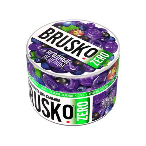 Brusko / Бестабачная смесь Brusko Zero Ягодные леденцы, 50г в ХукаГиперМаркете Т24