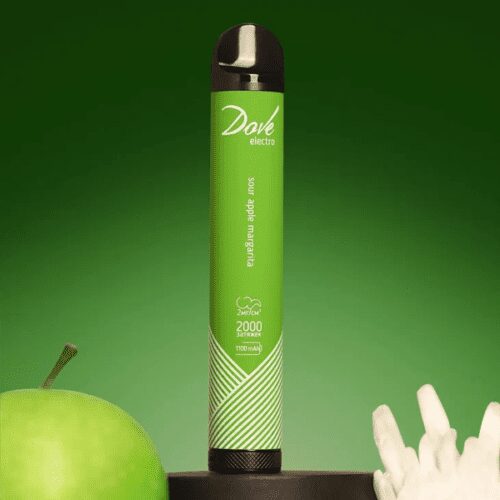 Dove / Электронная сигарета Dove Sour Apple Margarita (2000 затяжек, одноразовая) в ХукаГиперМаркете Т24