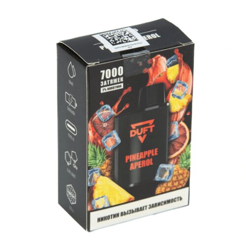 Duft / Электронная сигарета Duft Pineapple aperol (7000 затяжек, одноразовая) в ХукаГиперМаркете Т24
