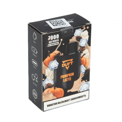Duft / Электронная сигарета Duft Pumpkin latte (7000 затяжек, одноразовая) в ХукаГиперМаркете Т24