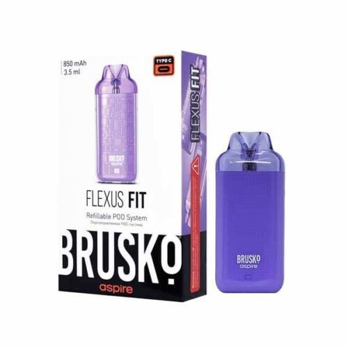 Brusko / Электронная сигарета Brusko Flexus Fit 850mAh Фиолетовый (многоразовая) в ХукаГиперМаркете Т24