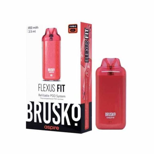 Brusko / Электронная сигарета Brusko Flexus Fit 850mAh Красный (многоразовая) в ХукаГиперМаркете Т24