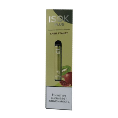 Isok / Электронная сигарета Isok Plus Киви гранат (1500 затяжек, одноразовая) в ХукаГиперМаркете Т24