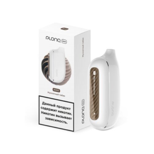 Plonq / Электронная сигарета Plonq Max Мускатный табак (6000 затяжек, одноразовая) в ХукаГиперМаркете Т24