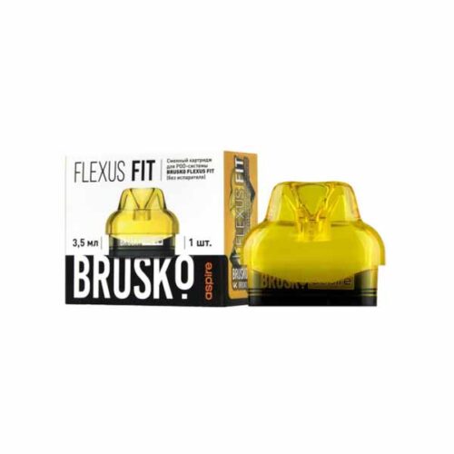 Brusko / Картридж сменный для Brusko Flexus Fit Жёлтый (3,5мл, 1шт) в ХукаГиперМаркете Т24