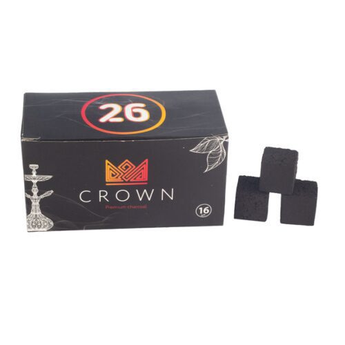 Crown / Уголь для кальяна кокосовый Crown 26мм, 16шт в ХукаГиперМаркете Т24
