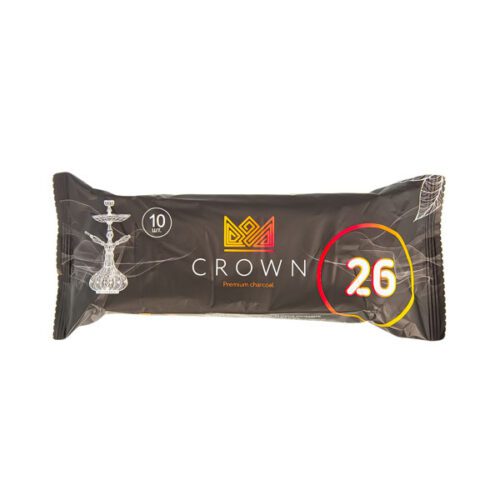 Crown / Уголь для кальяна кокосовый Crown 26мм, 10шт в ХукаГиперМаркете Т24