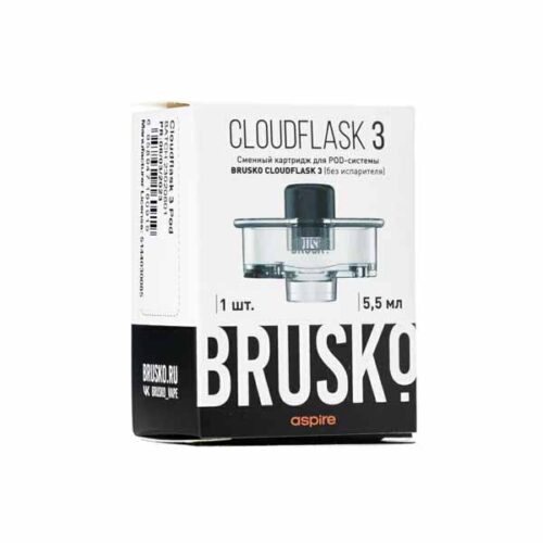 Brusko / Упаковка сменных картриджей Brusko Cloudflask 3 (5,5мл, 1шт) в ХукаГиперМаркете Т24