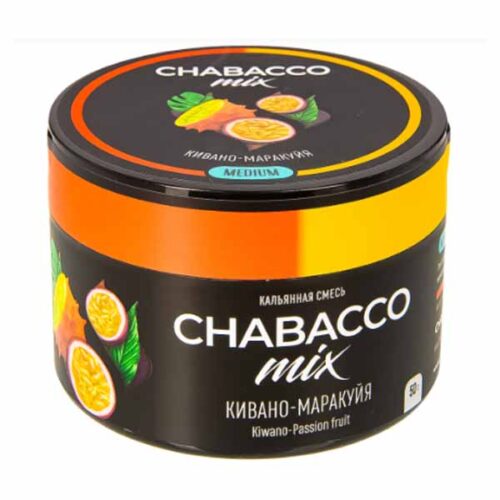 CHABACCO / Бестабачная смесь Chabacco Mix Medium Kiwano passion fruit, 50г [M] в ХукаГиперМаркете Т24