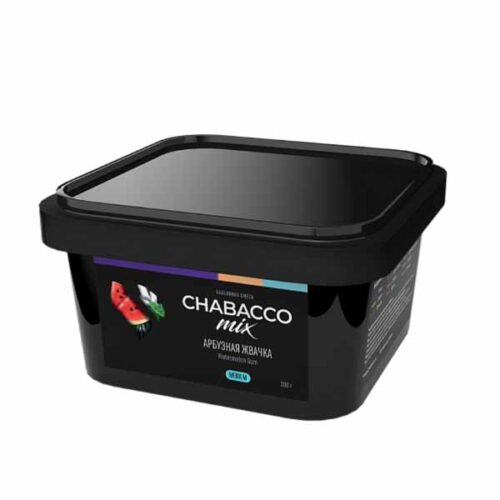 CHABACCO / Бестабачная смесь Chabacco Mix Medium Watermelon gum, 200г в ХукаГиперМаркете Т24