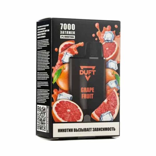 Duft / Электронная сигарета Duft Grapefruit (7000 затяжек, одноразовая) в ХукаГиперМаркете Т24