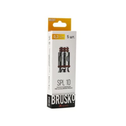 Brusko / Испаритель для электронной системы Brusko Feelin SPL 10 (0.3ohm, 5шт) в ХукаГиперМаркете Т24