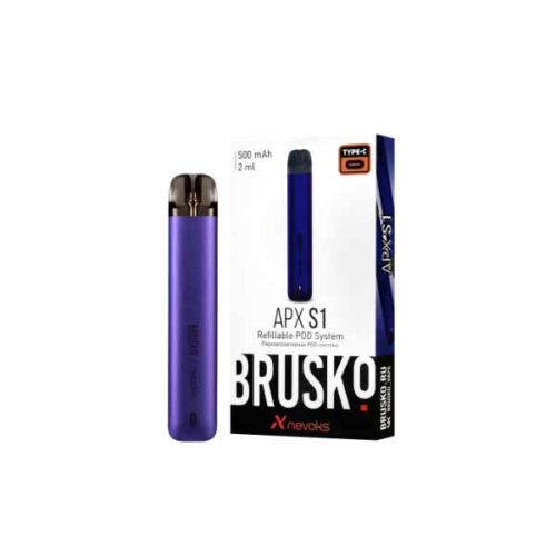 Brusko / Электронная сигарета Brusko APX S1 500mAh Фиолетовый (многоразовая) в ХукаГиперМаркете Т24
