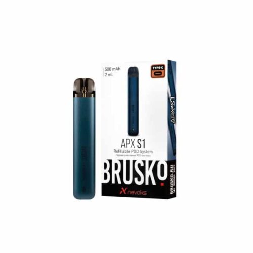 Brusko / Электронная сигарета Brusko APX S1 500mAh Синий (многоразовая) в ХукаГиперМаркете Т24