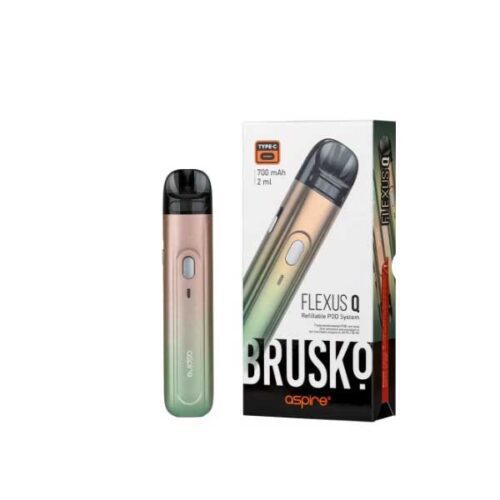 Brusko / Электронная сигарета Brusko Flexus Q 700mAh Аквамариновый градиент (многоразовая) в ХукаГиперМаркете Т24