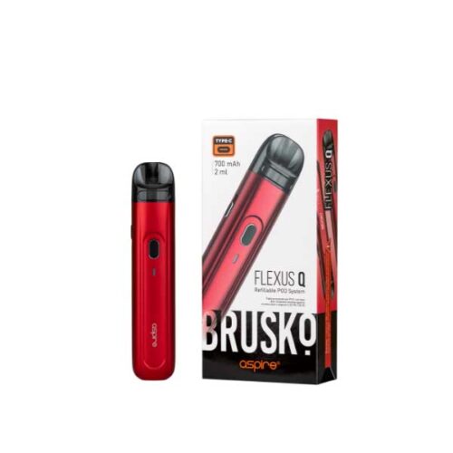 Brusko / Электронная сигарета Brusko Flexus Q 700mAh Красный (многоразовая) в ХукаГиперМаркете Т24