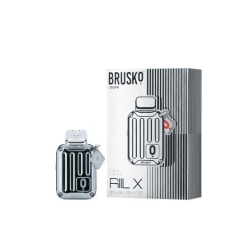 Brusko / Электронная сигарета Brusko Riil X 700mAh Cеребристый (многоразовая) в ХукаГиперМаркете Т24