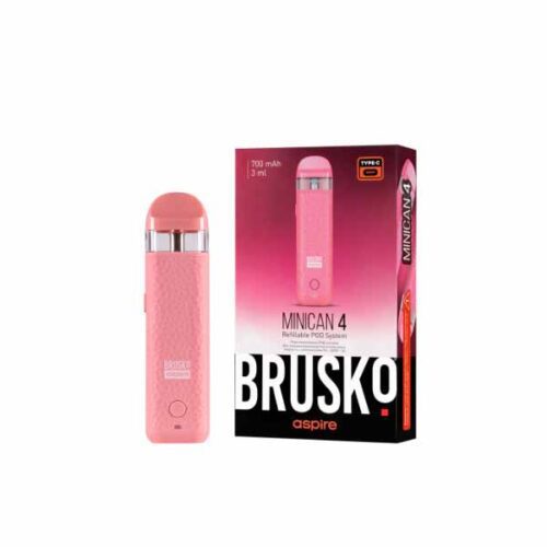 Brusko / Электронная сигарета Brusko Minican 4 700mAh розовый (многоразовая) в ХукаГиперМаркете Т24