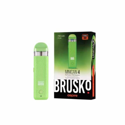 Brusko / Электронная сигарета Brusko Minican 4 700mAh зелёный (многоразовая) в ХукаГиперМаркете Т24