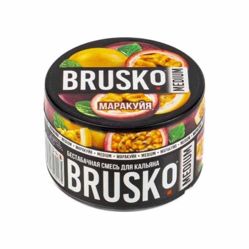 Brusko / Бестабачная смесь Brusko Medium Маракуйя, 250г в ХукаГиперМаркете Т24