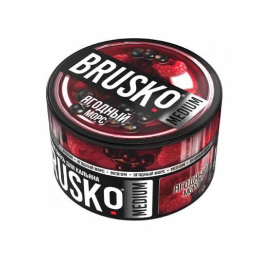 Brusko / Бестабачная смесь Brusko Medium Ягодный морс, 250г в ХукаГиперМаркете Т24