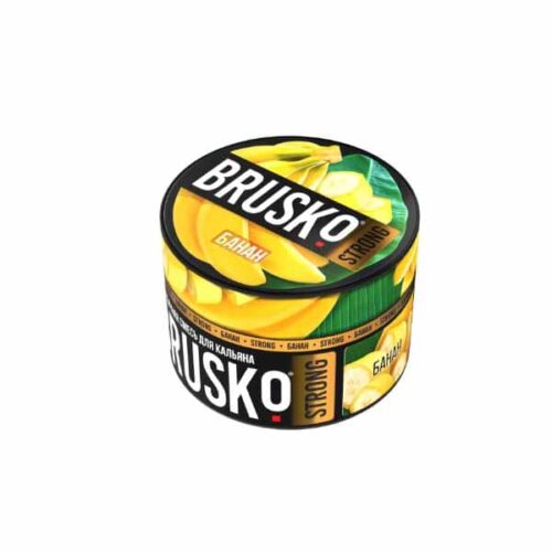 Brusko / Бестабачная смесь Brusko Strong Банан, 50г в ХукаГиперМаркете Т24