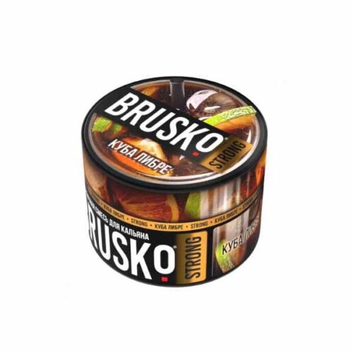 Brusko / Бестабачная смесь Brusko Strong Куба либре, 50г в ХукаГиперМаркете Т24