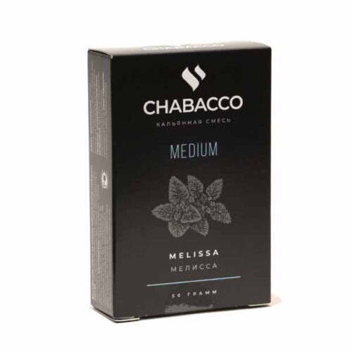 CHABACCO / Бестабачная смесь Chabacco Medium Melissa, 50г в ХукаГиперМаркете Т24