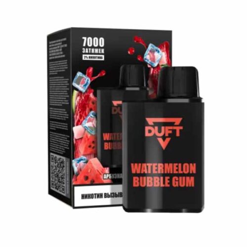 Duft / Электронная сигарета Duft Watermelon bubblegum (7000 затяжек, одноразовая) в ХукаГиперМаркете Т24