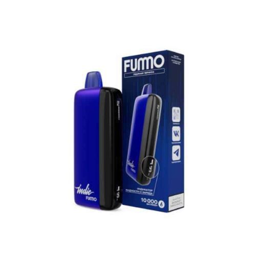 Fummo / Электронная сигарета Fummo Indic Ледяная черника (10000 затяжек, одноразовая) в ХукаГиперМаркете Т24