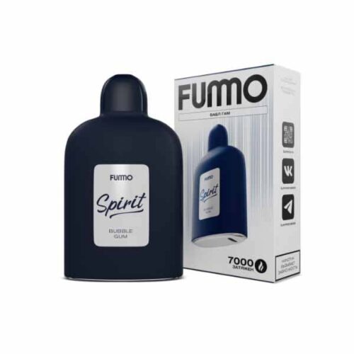 Fummo / Электронная сигарета Fummo Spirit Бабл гам (7000 затяжек, одноразовая) в ХукаГиперМаркете Т24