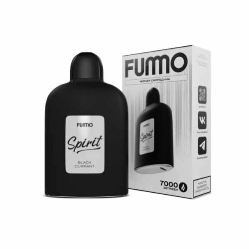 Fummo / Электронная сигарета Fummo Spirit Черная смородина (7000 затяжек, одноразовая) в ХукаГиперМаркете Т24