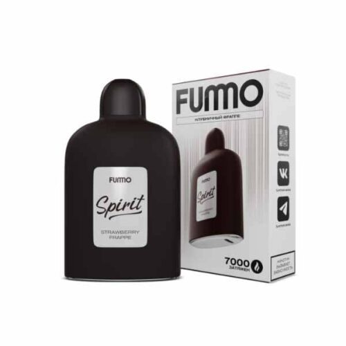 Fummo / Электронная сигарета Fummo Spirit Клубничный фраппе (7000 затяжек, одноразовая) в ХукаГиперМаркете Т24