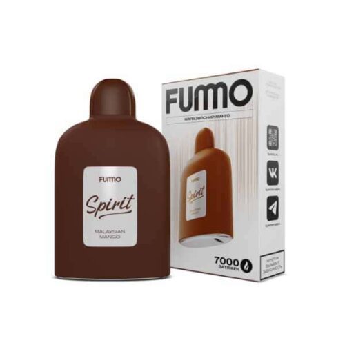 Fummo / Электронная сигарета Fummo Spirit Малазийский манго (7000 затяжек, одноразовая) в ХукаГиперМаркете Т24