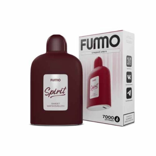 Fummo / Электронная сигарета Fummo Spirit Сладкий арбуз (7000 затяжек, одноразовая) в ХукаГиперМаркете Т24