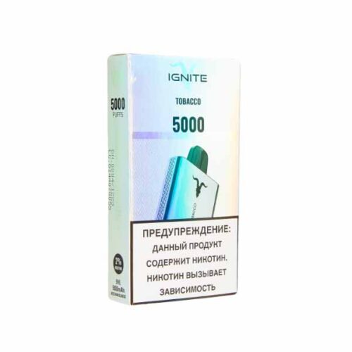 Ignite / Электронная сигарета Ignite V50 Tabacco (5000 затяжек, одноразовая) в ХукаГиперМаркете Т24