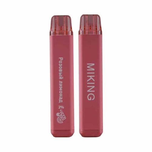 Miking / Электронная сигарета Miking Розовый лимонад (1500 затяжек, одноразовая) в ХукаГиперМаркете Т24