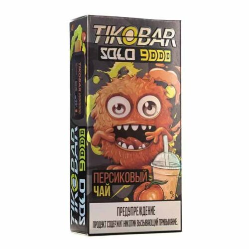 Tikobar / Электронная сигарета Tikobar Solo Персиковый чай (9000 затяжек, одноразовая) в ХукаГиперМаркете Т24