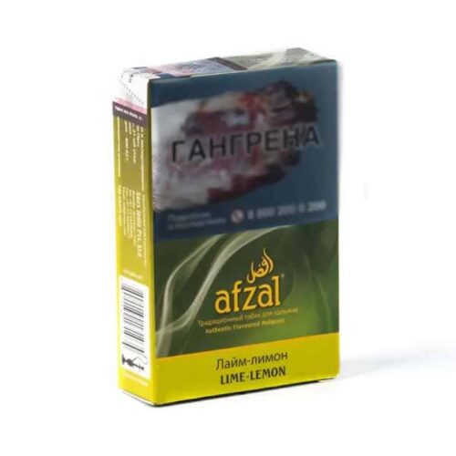 Afzal / Табак Afzal Lime Lemon (Лайм Лимон), 40г [M] в ХукаГиперМаркете Т24