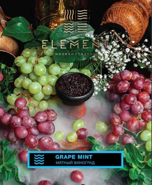 Element / Табак Element Вода Grape Mint 200г [M] в ХукаГиперМаркете Т24